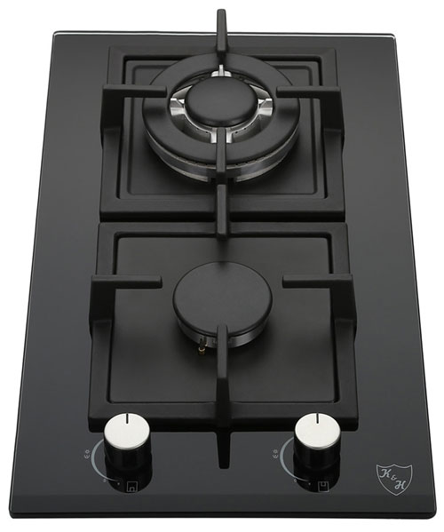 K H 2 Burner 12 Natural Gas Glass Cooktop 2 Gcw Ebay